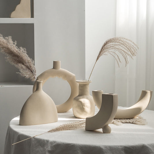 Simplicity Ceramic Living Room Display Art Vases