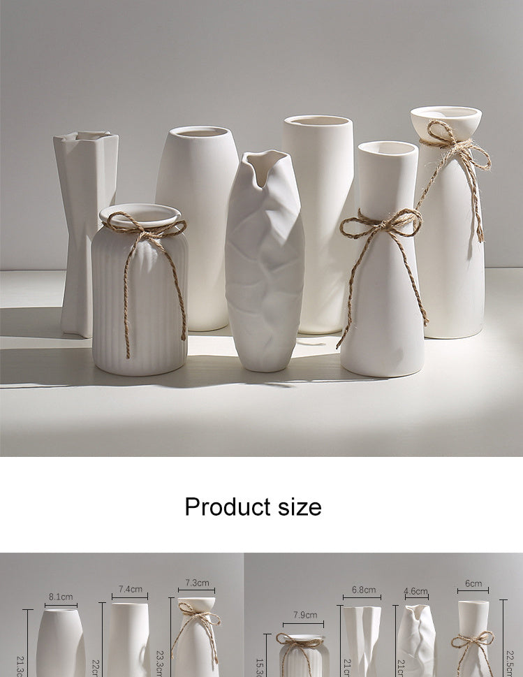 Ceramic High-value Flower Arrangement Water-rich Bamboo Vase Hydroponic Mini