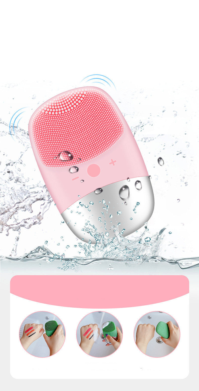 Mini Silicone Electric Face Cleansing Brush