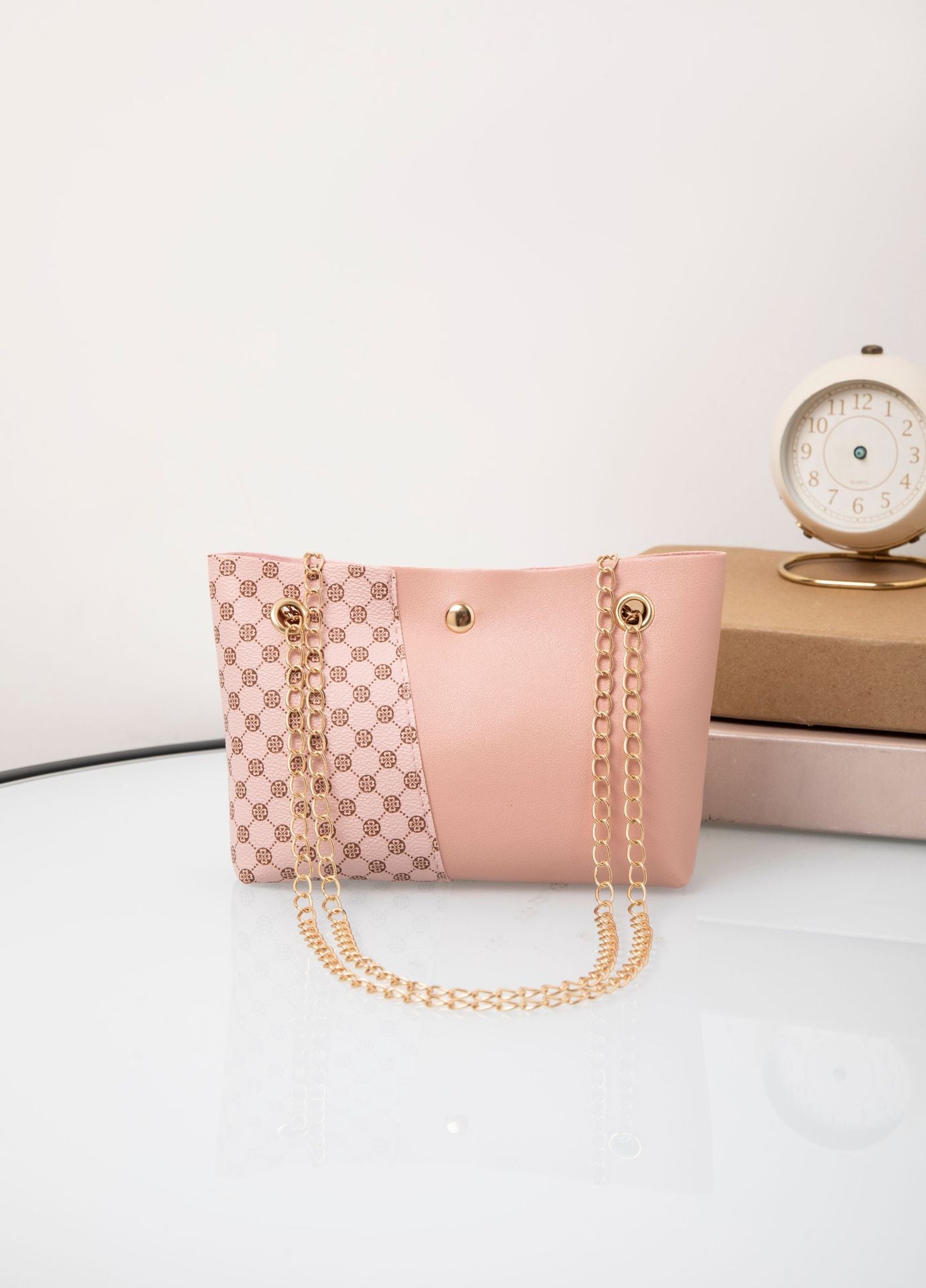 Dotted Prints Chain Shoulder Messenger Bag