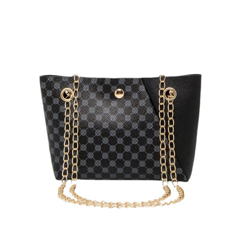 Dotted Prints Chain Shoulder Messenger Bag