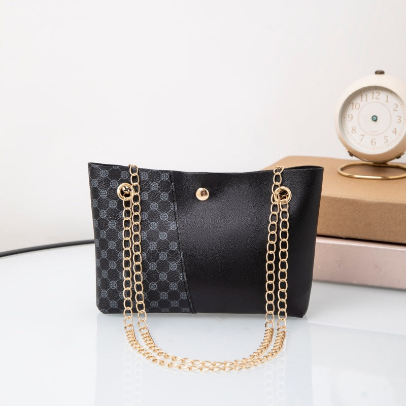 Dotted Prints Chain Shoulder Messenger Bag